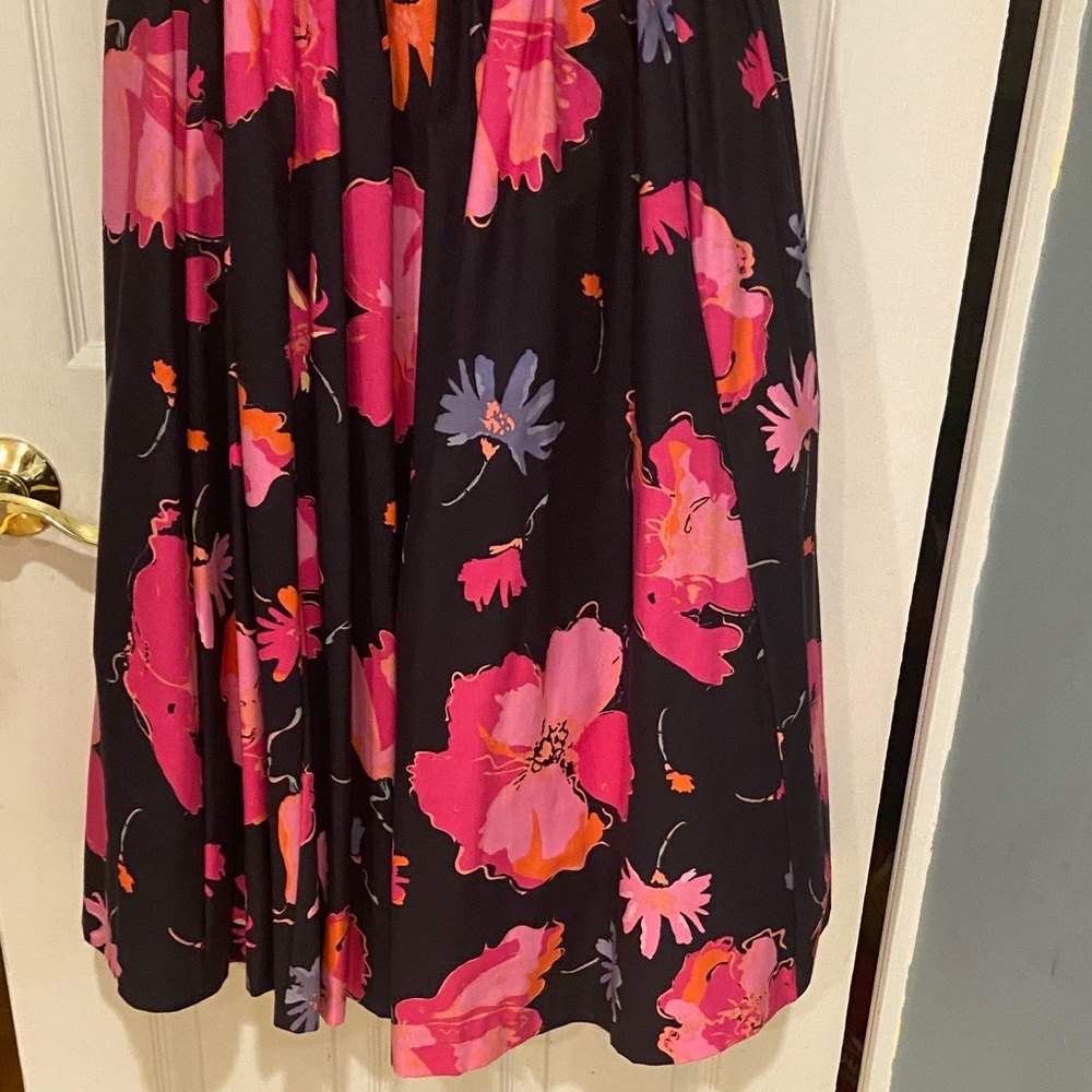 Vintage Laura Ashley Dress - Pink and Black Floral NWT - Picture 6 of 16